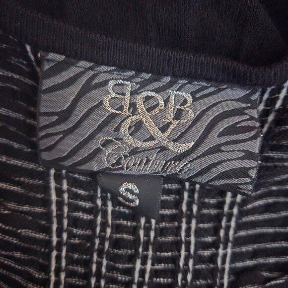 Y2K Mini Sweater Dress size S Black Bodycon Grunge Goth Mcbling V Neck - Picture 12 of 12